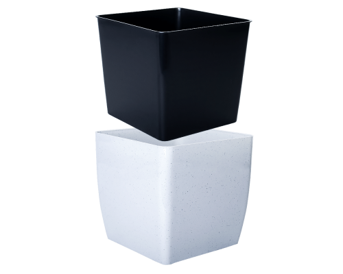 Ghiveci de flori Cvadro 16*16*15.5 cm Aleana