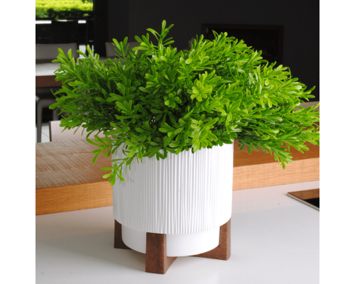 Ghiveci Oslo cu insertie si suport decorartiv d16 cm Aleana